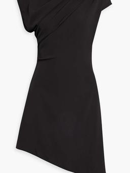 Perri asymmetric stretch-crepe dress