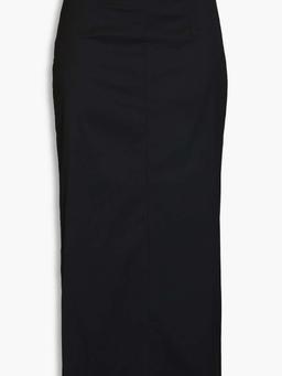 Crepe midi skirt