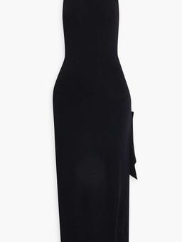 Junjo stretch-knit halterneck midi dress