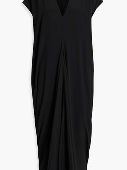 Crepe de chine midi dress