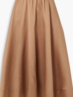 Duchesse-satin midi skirt