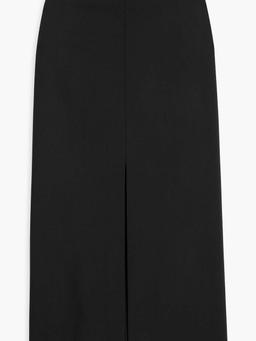 Isice wool-blend twill maxi skirt