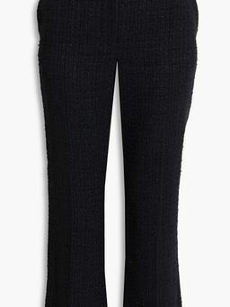 Abema cropped metallic cotton-blend tweed flared pants