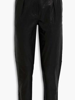 Stara leather tapered pants