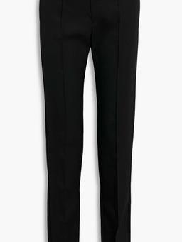 Wool-crepe slim-leg pants