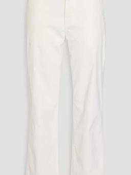 Nellie cotton-blend twill straight-leg pants