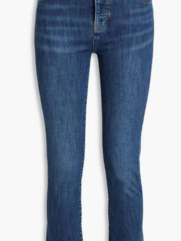 Carly cropped high-rise kick-flare jeans
