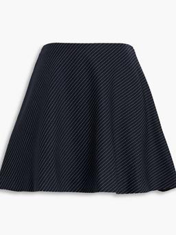 Irina striped ponte mini skirt