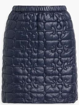 Quilted shell mini skirt