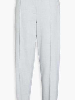 Belted woven tapered pants