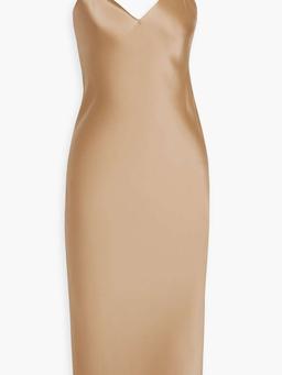Cami silk-satin midi slip dress