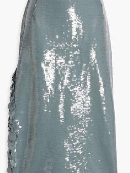 Danielle sequined tulle midi skirt