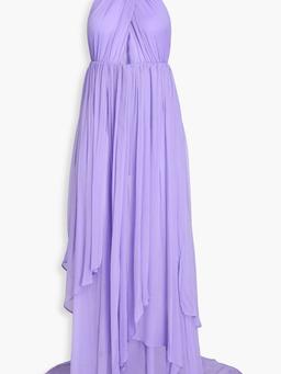 Ina cutout silk-chiffon halterneck maxi dress