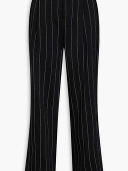 Enyo pinstriped twill straight-leg pants