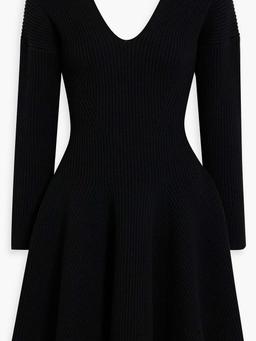 Ribbed wool and cashmere-blend mini dress