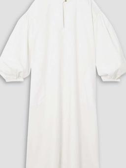 Cotton midi shirt dress