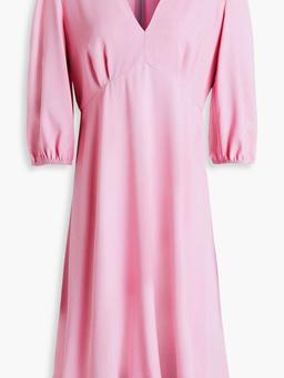 Gathered crepe dress