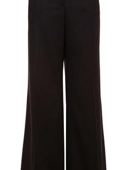 Cashmere-felt wide-leg pants