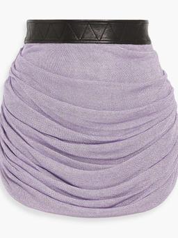 Dratton draped metallic tulle mini skirt