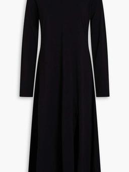 Stretch-Lyocell and cotton-blend jersey midi dress