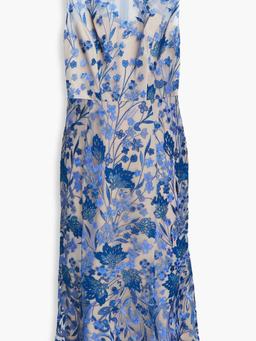 Embroidered tulle dress