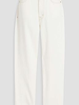 High-rise slim-leg jeans