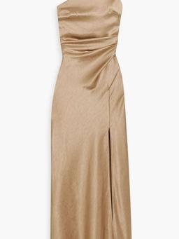 Dreamer one-shoulder satin maxi dress