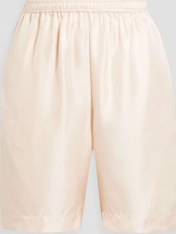 Zinia silk-twill shorts