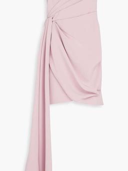 Nitara strapless draped crepe mini dress