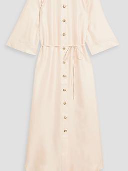 Durion silk-twill midi shirt dress