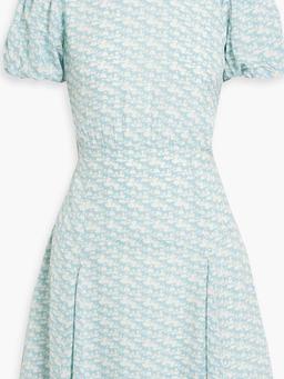 The Gael cutout printed crepe mini dress