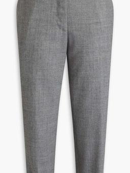 Cropped wool tapered pants