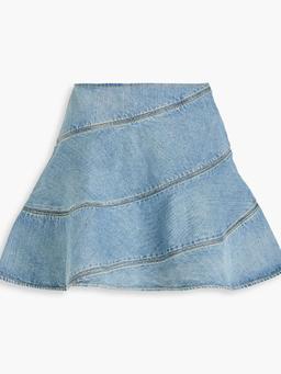 Spiral Skater denim mini skirt