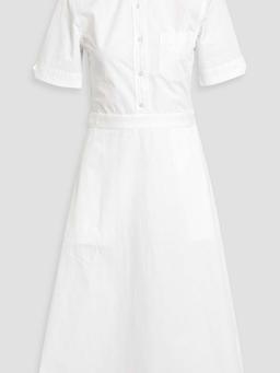 Cotton-poplin midi shirt dress