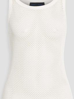 Open-knit cotton tank