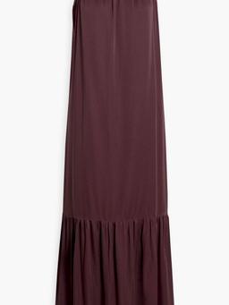 Matteau cutout satin maxi dress