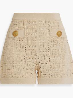 Pointelle-knit shorts