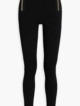 Ribbed-knit skinny pants
