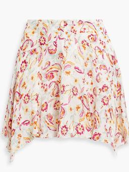 Perrine floral-jacquard mini skirt