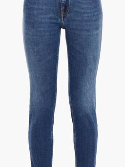 Climb faded mid-rise skinny jeans