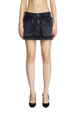 Mini skirt in batavia-weave denim