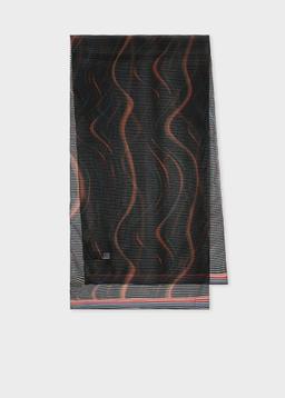 Paul Smith Women's 'Midnight Swirl' Scarf Black