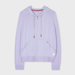 Paul Smith Women's Lilac Modal-Blend Zip Lounge Hoodie Purple