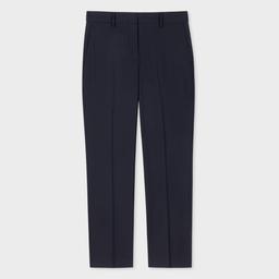 Paul Smith A Suit To Travel In - Women's Navy Slim-Fit Wool Trousers Blue