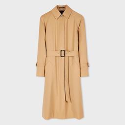 Paul Smith Women's Camel 'Storm System' Wool Belted Mac Brown