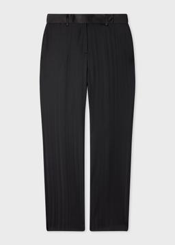 Paul Smith Women's Black 'Tonal Stripe' Tux Trousers