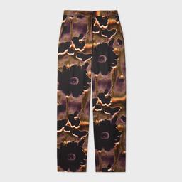 Paul Smith Women's 'Field Flowers' Wide-Leg Trousers Purple