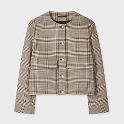 Paul Smith Women's Brown Houndstooth Jacket