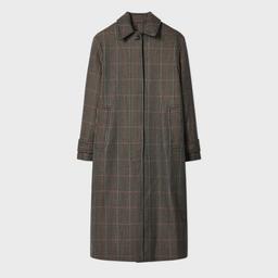 Paul Smith Women's Brown Multi-Houndstooth Wool-Blend Coat