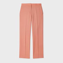 Paul Smith Women's Pink Slim-Fit Wool-Mohair Trousers